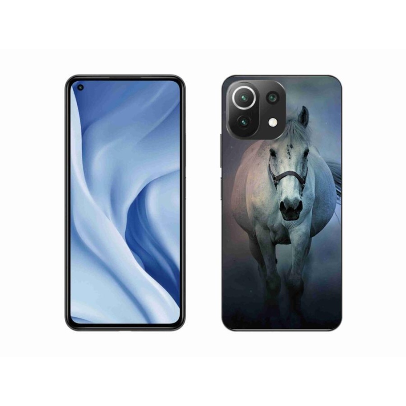 Gél tok mmCase a Xiaomi Mi 11 Lite 4G/5G-hez - futó fehér ló