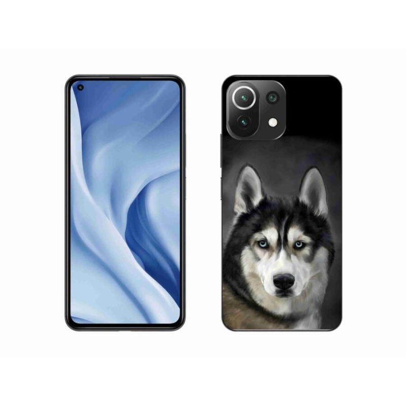 Gél tok mmCase a Xiaomi Mi 11 Lite 4G/5G-hez - husky