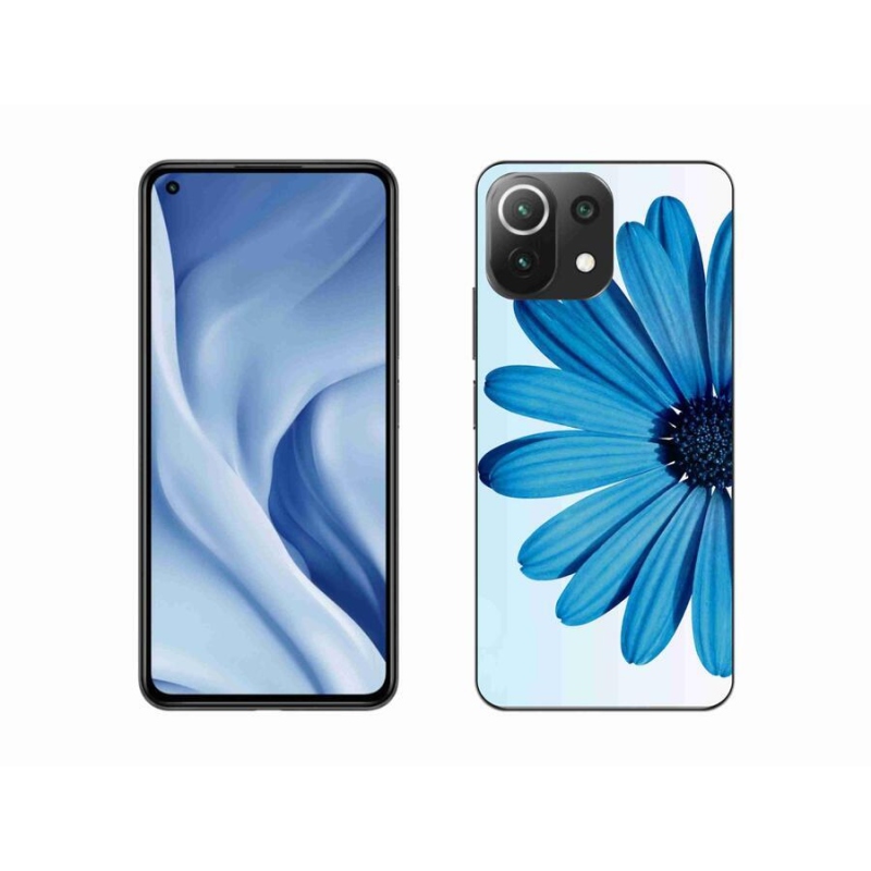 Gél tok mmCase a Xiaomi Mi 11 Lite 4G/5G készülékhez - kék margaréta