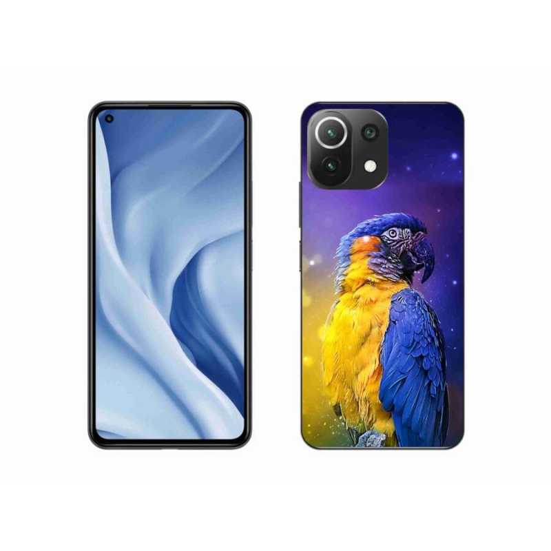 Gél tok mmCase a Xiaomi Mi 11 Lite 4G/5G-hez - papagáj ara 1
