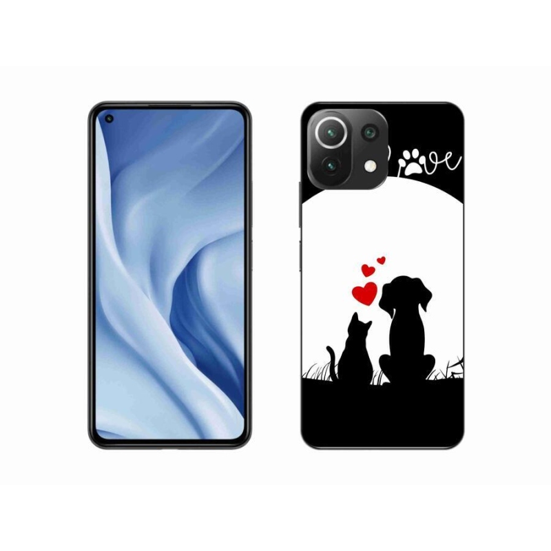 Gél tok mmCase a Xiaomi Mi 11 Lite 4G/5G-hez - állati szeretet