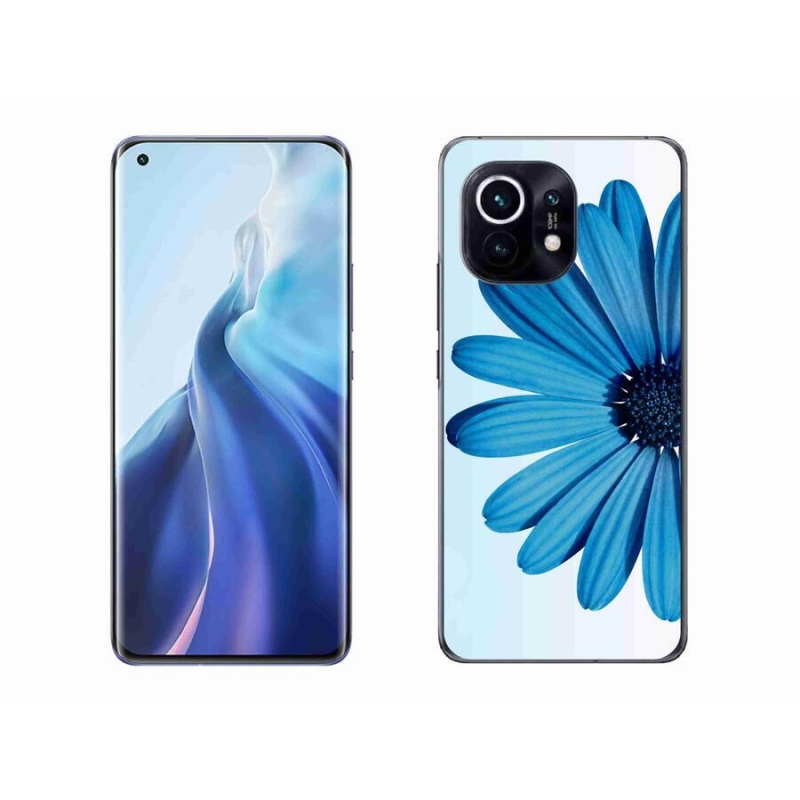 Gél tok mmCase a Xiaomi Mi 11-hez - kék százszorszép