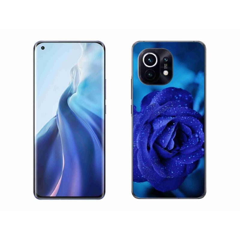Gél tok mmCase a Xiaomi Mi 11-hez - kék rózsa
