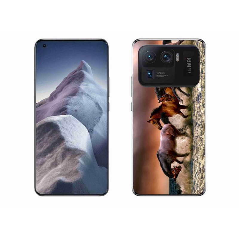 Gél tok mmCase a Xiaomi Mi 11 Ultra számára - lovak 1