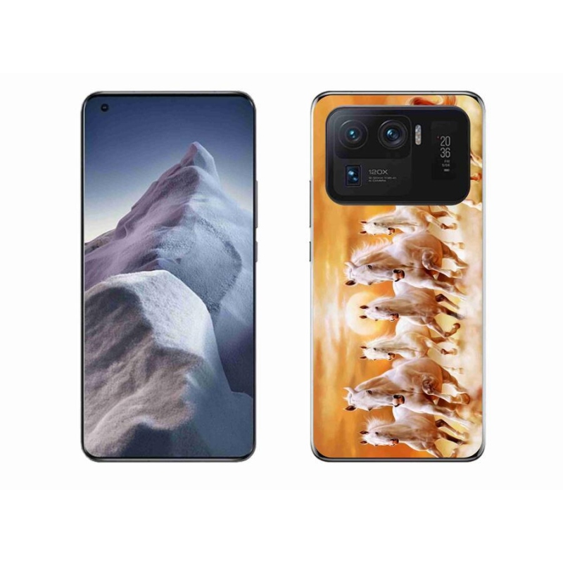 Gél tok mmCase a Xiaomi Mi 11 Ultra számára - lovak 2