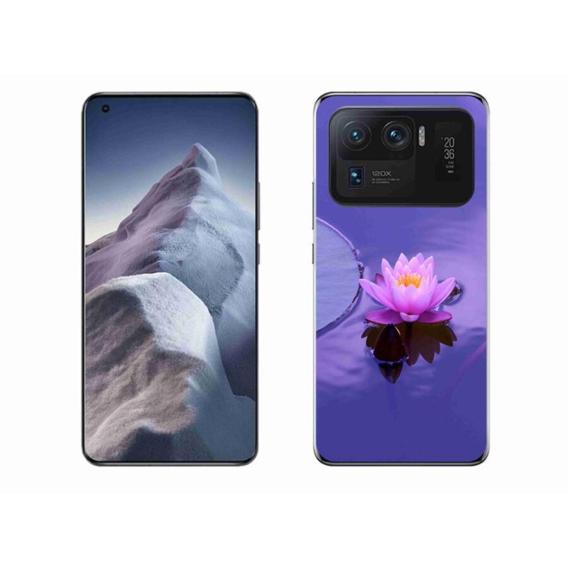 Gél tok mmCase a Xiaomi Mi 11 Ultra számára - virág a felületen