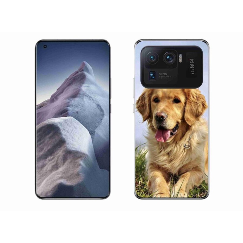 Gél tok mmCase a Xiaomi Mi 11 Ultra számára - arany retriever