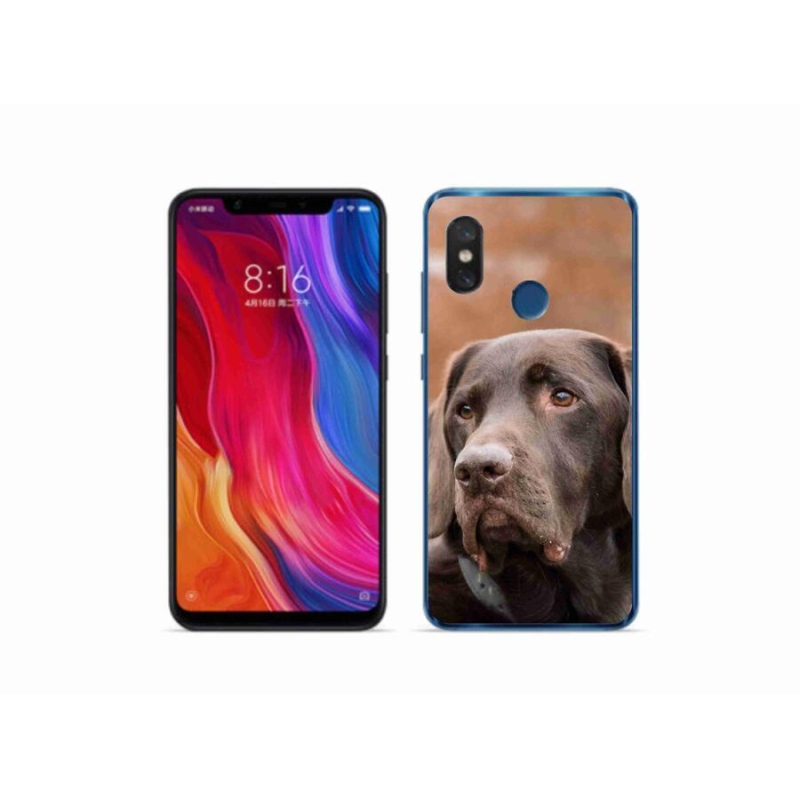 Gél tok mmCase a Xiaomi Mi 8-hoz - barna labrador