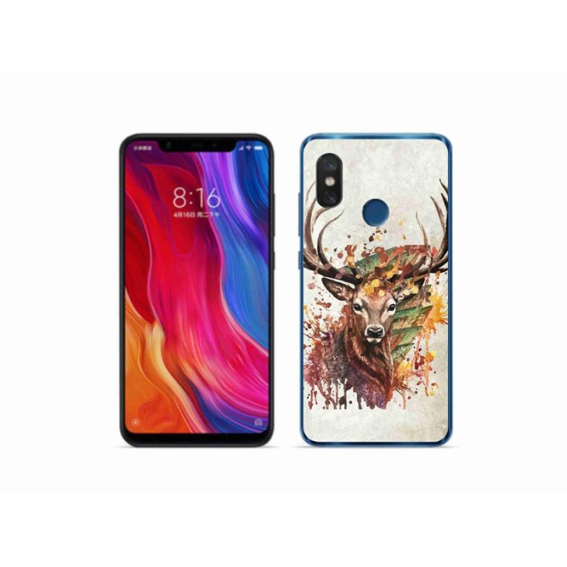 Gél tok mmCase a Xiaomi Mi 8-hoz - szarvas 1