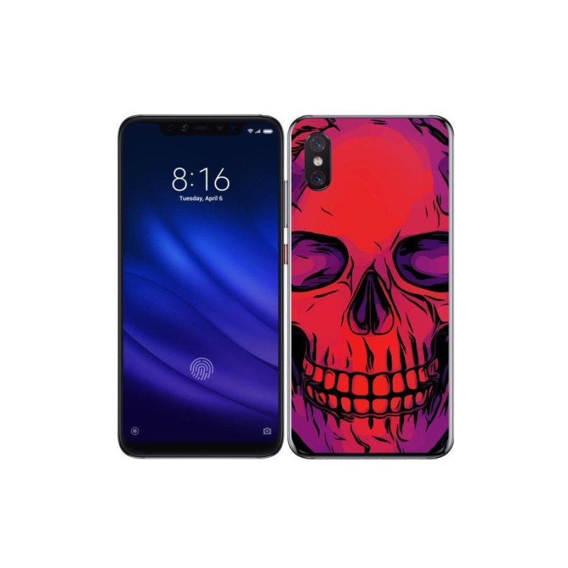 Gél tok mmCase a Xiaomi Mi 8 Pro számára - koponya