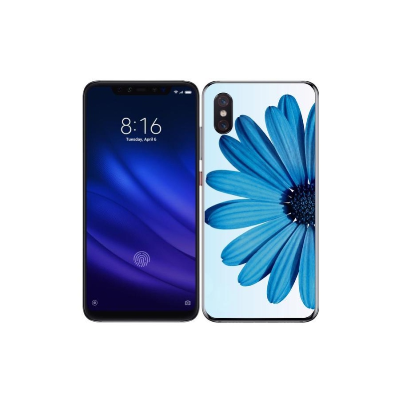 Gél tok mmCase a Xiaomi Mi 8 Pro-hoz - kék százszorszép