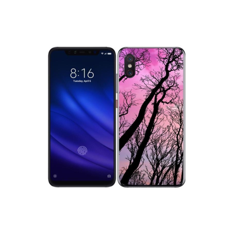 Gél tok mmCase a Xiaomi Mi 8 Pro számára - kidőlt fák