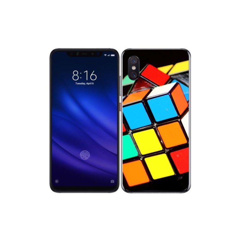 Gél tok mmCase a Xiaomi Mi 8 Pro-hoz - Rubik-kocka