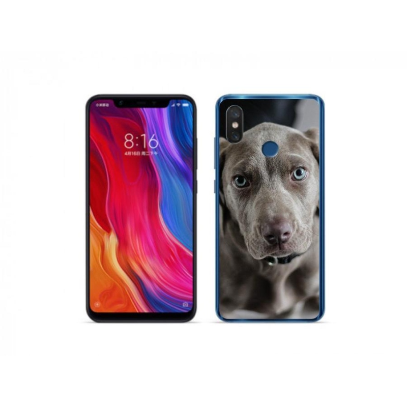 Gél tok mmCase a Xiaomi Mi 8-hoz - výmarský ohař