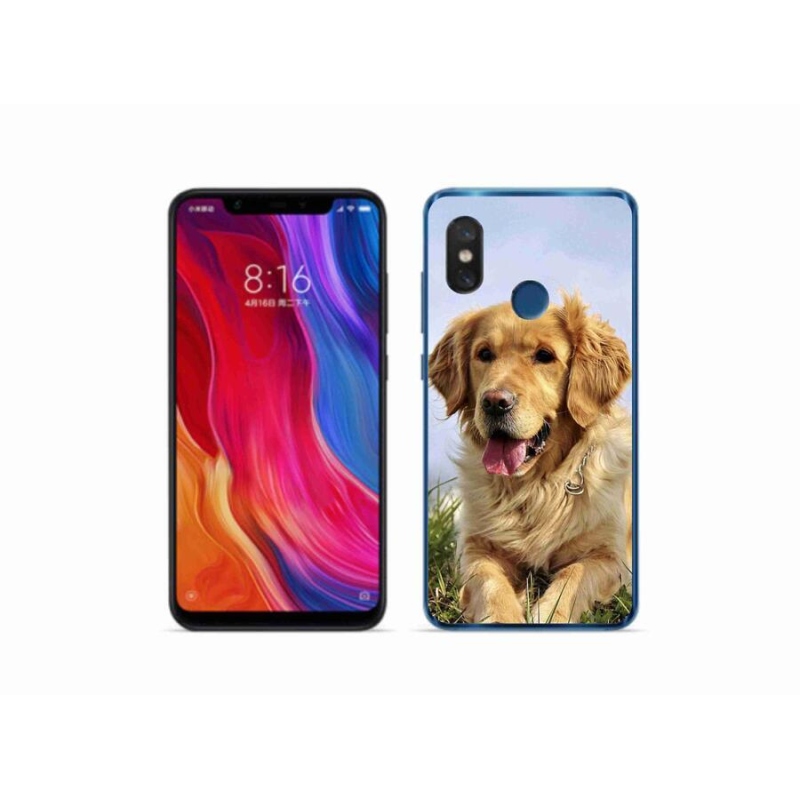 Gél tok mmCase a Xiaomi Mi 8 készülékhez - arany retriever