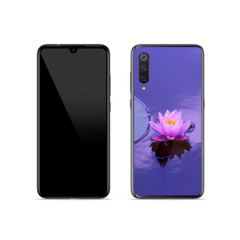 Gél tok mmCase a Xiaomi Mi 9-hez - virág a felületen