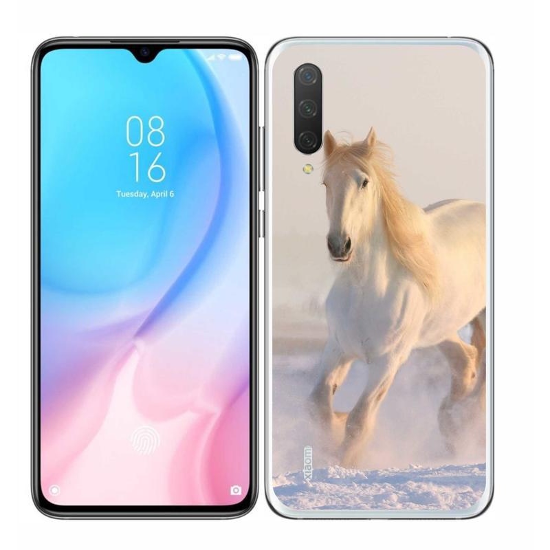 Gél tok mmCase a Xiaomi Mi 9 Lite számára - ló a hóban