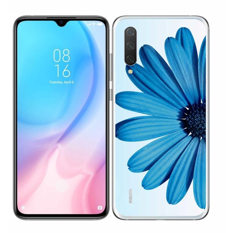 Gél tok mmCase a Xiaomi Mi 9 Lite készülékhez - kék százszorszép