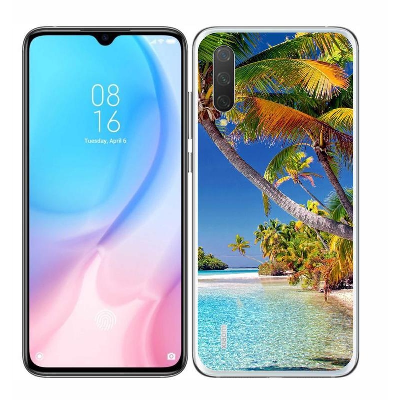 Gél tok mmCase a Xiaomi Mi 9 Lite készülékhez - tengerparti strand