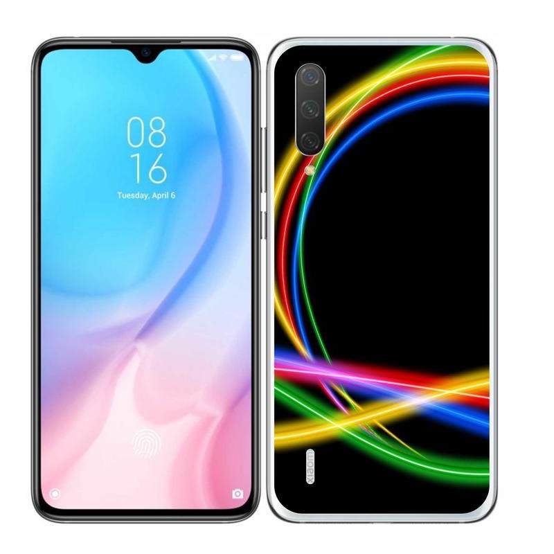 Gél tok mmCase a Xiaomi Mi 9 Lite készülékhez - neon körök