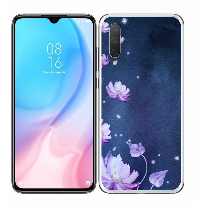 Gél tok mmCase a Xiaomi Mi 9 Lite készülékhez - hulló virágok
