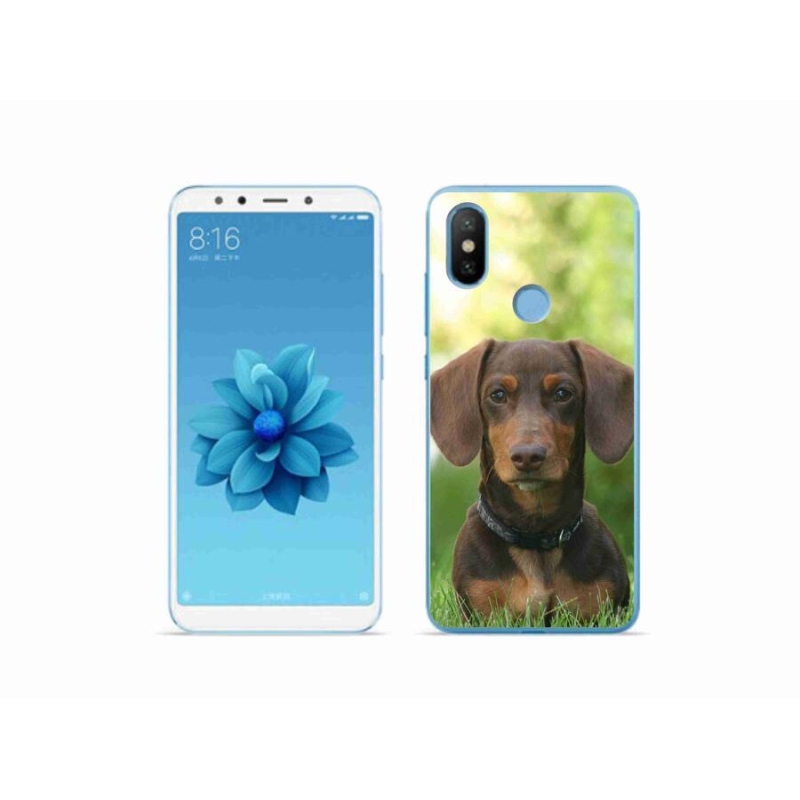 Gél tok mmCase a Xiaomi Mi A2-hez - barna tacskó