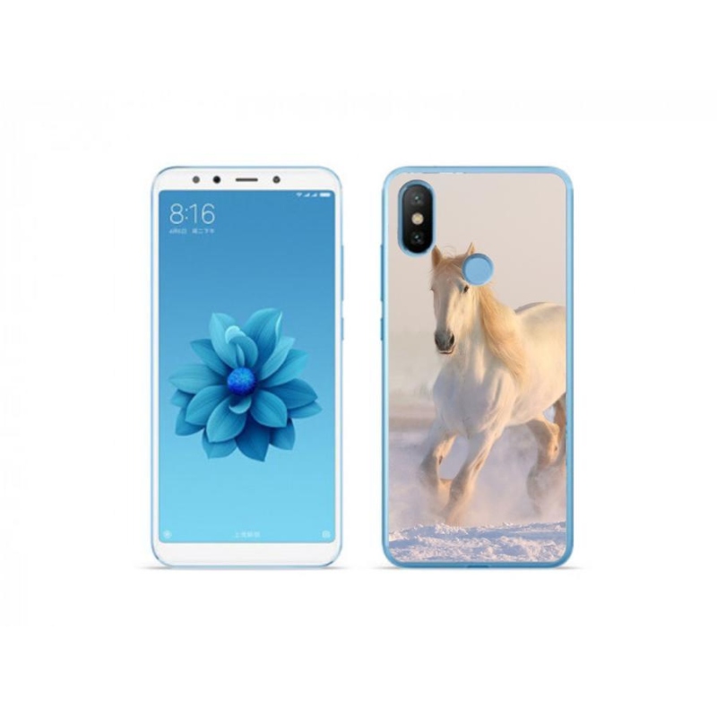 Gél tok mmCase a Xiaomi Mi A2-hez - ló a hóban