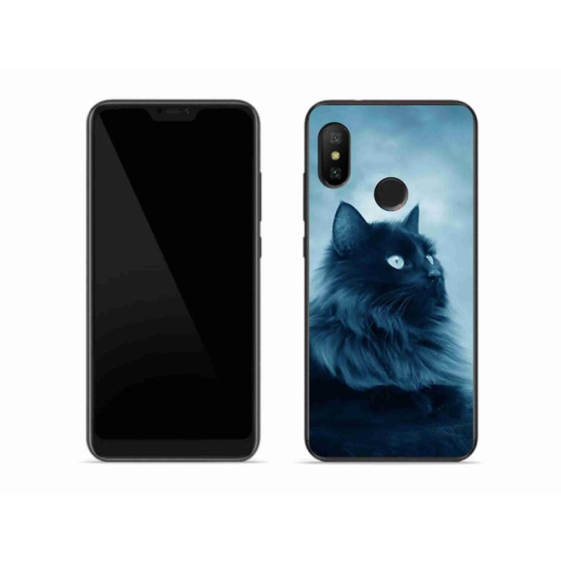 Gél tok mmCase a Xiaomi Mi A2 Lite készülékhez - fekete macska 1