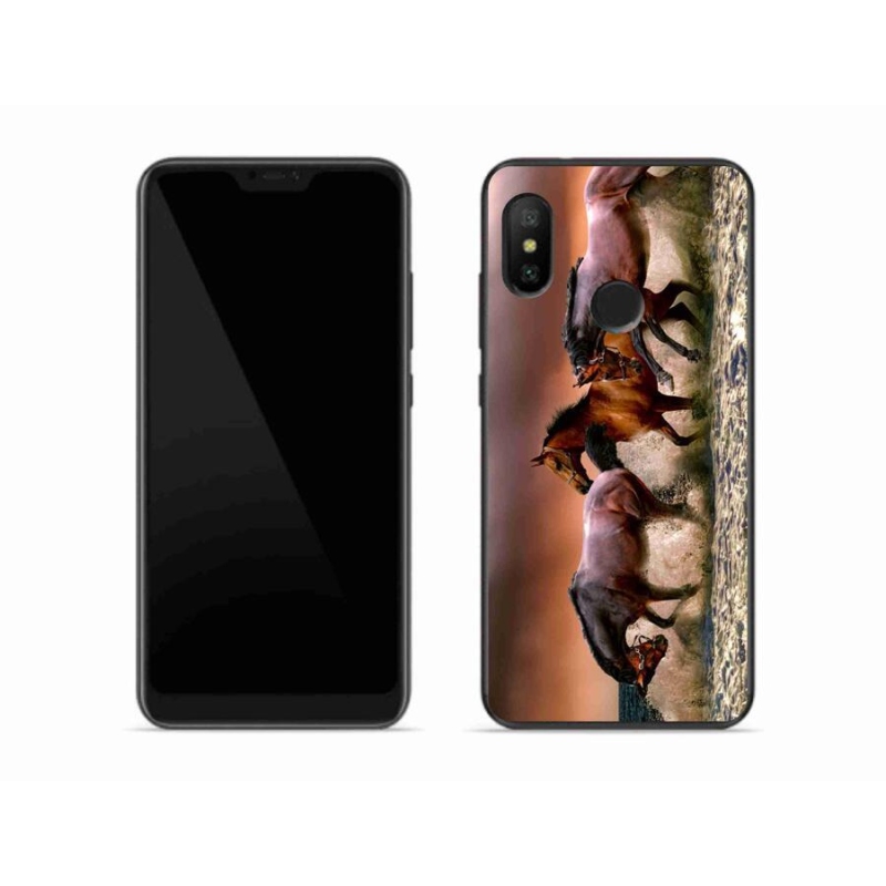 Gél tok mmCase a Xiaomi Mi A2 Lite készülékhez - lovak 1