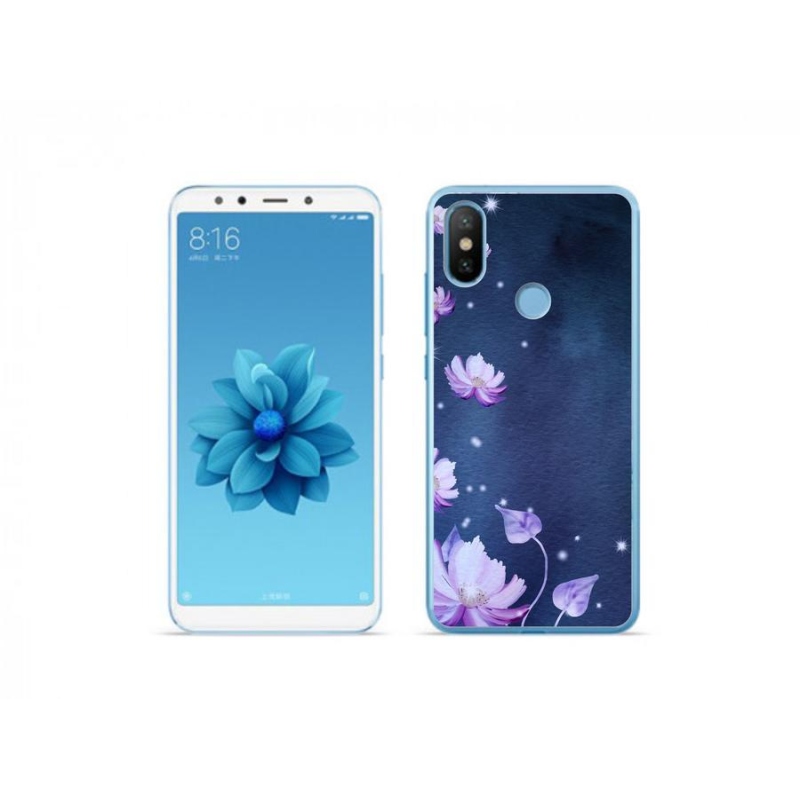 Gél tok mmCase a Xiaomi Mi A2-hez - hulló virágok