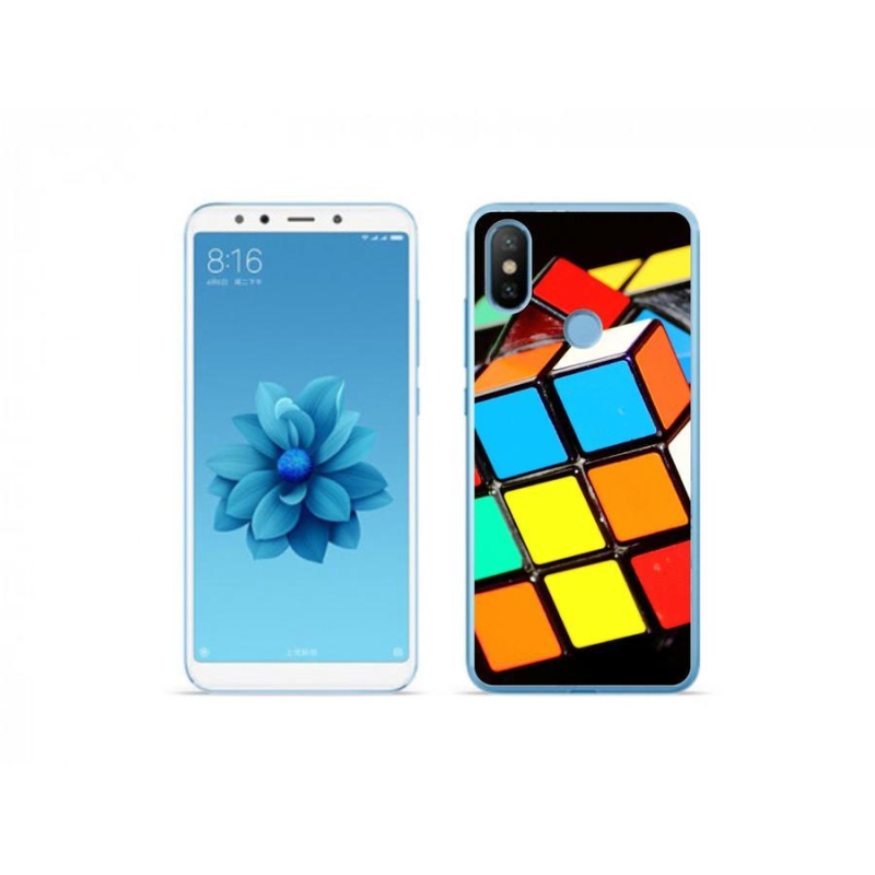 Gél tok mmCase a Xiaomi Mi A2-hez - Rubik-kocka