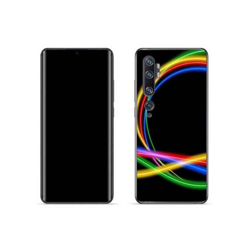 Gél tok mmCase a Xiaomi Mi Note 10 készülékhez - neon körök