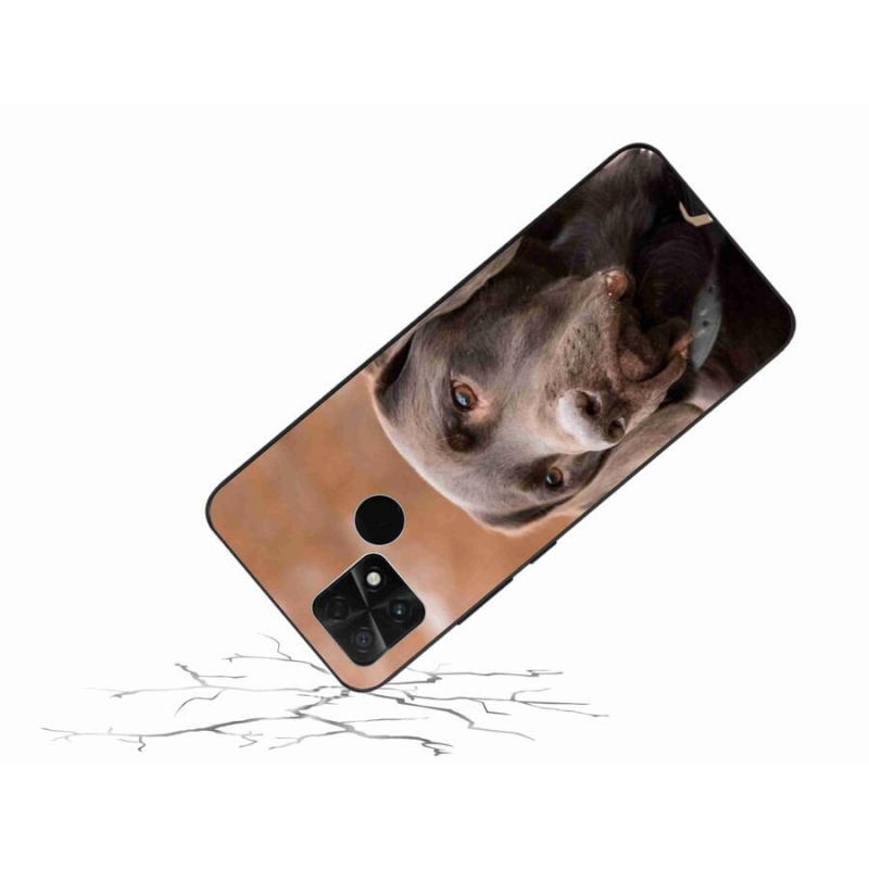 Gél tok mmCase a Xiaomi Poco C40 készülékhez - barna labrador