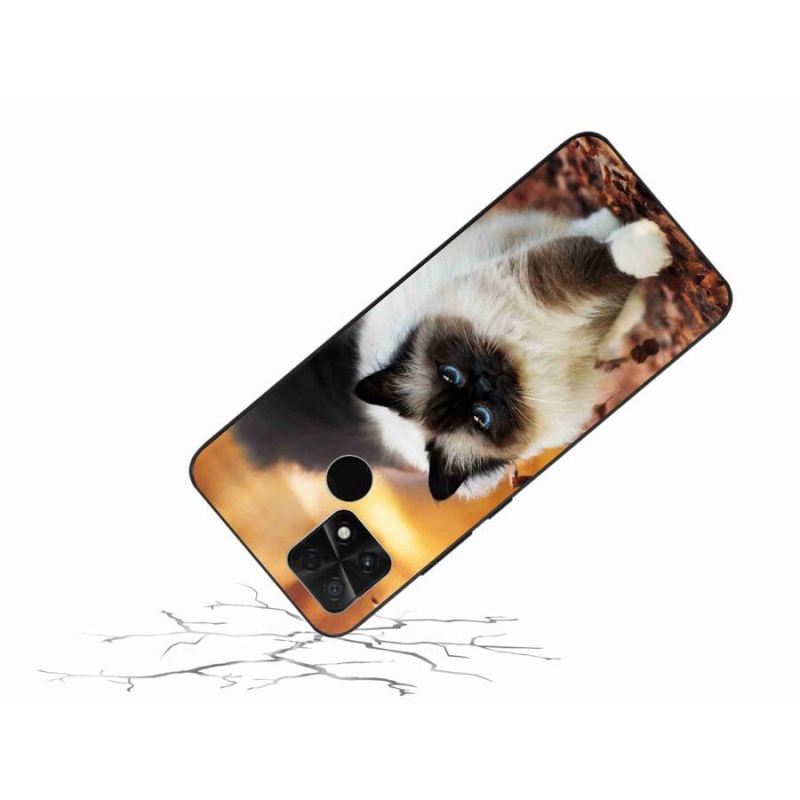 Gél tok mmCase a Xiaomi Poco C40 készülékhez - macska
