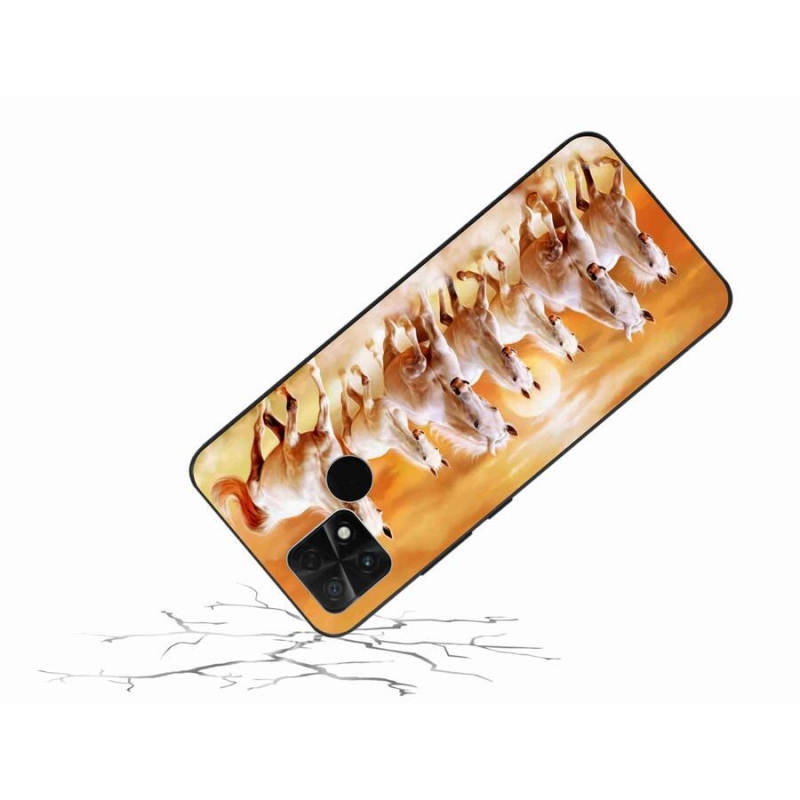 Gél tok mmCase a Xiaomi Poco C40 készülékhez - lovak 2