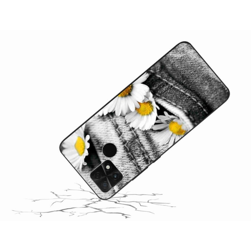 Gél tok mmCase a Xiaomi Poco C40 készülékhez - margaréták