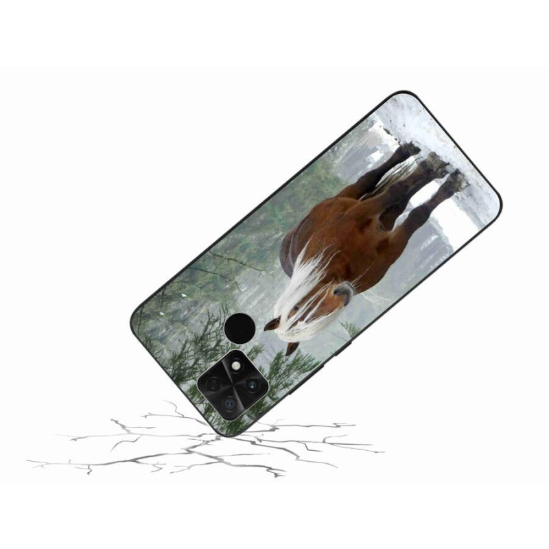 Gél tok mmCase a Xiaomi Poco C40-hez - ló az erdőben