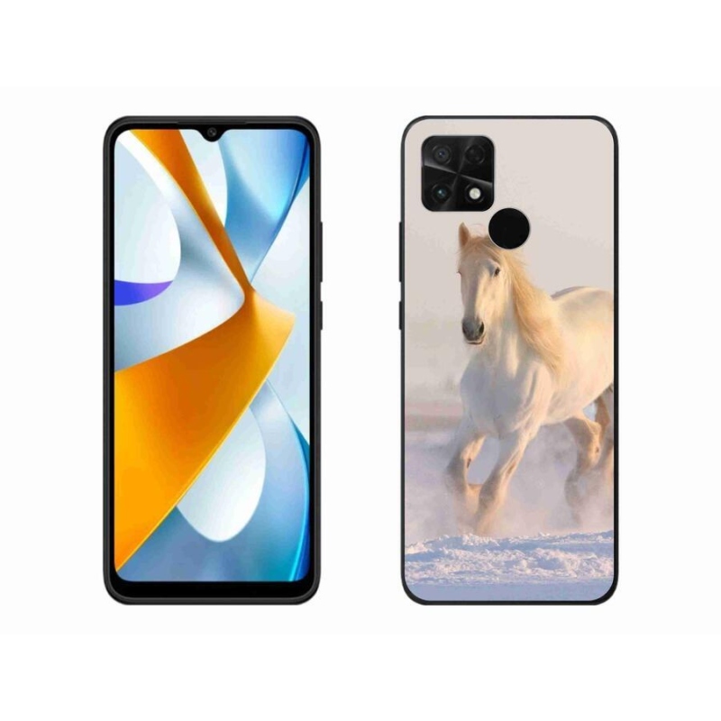 Gél tok mmCase a Xiaomi Poco C40 készülékhez - ló a hóban