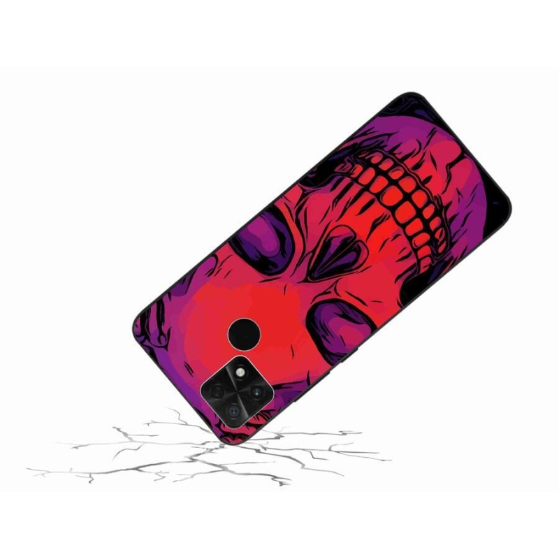 Gél tok mmCase a Xiaomi Poco C40 készülékhez - koponya