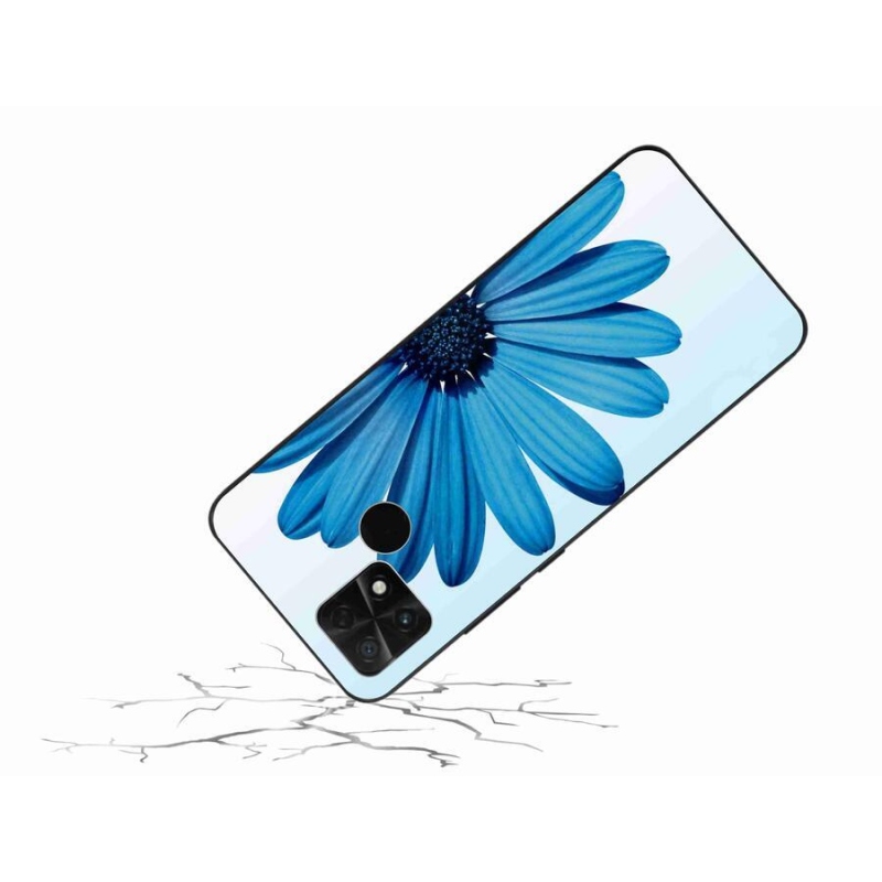 Gél tok mmCase a Xiaomi Poco C40 készülékhez - kék százszorszép