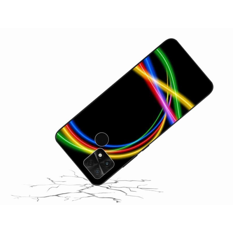 Gél tok mmCase a Xiaomi Poco C40 készülékhez - neon körök