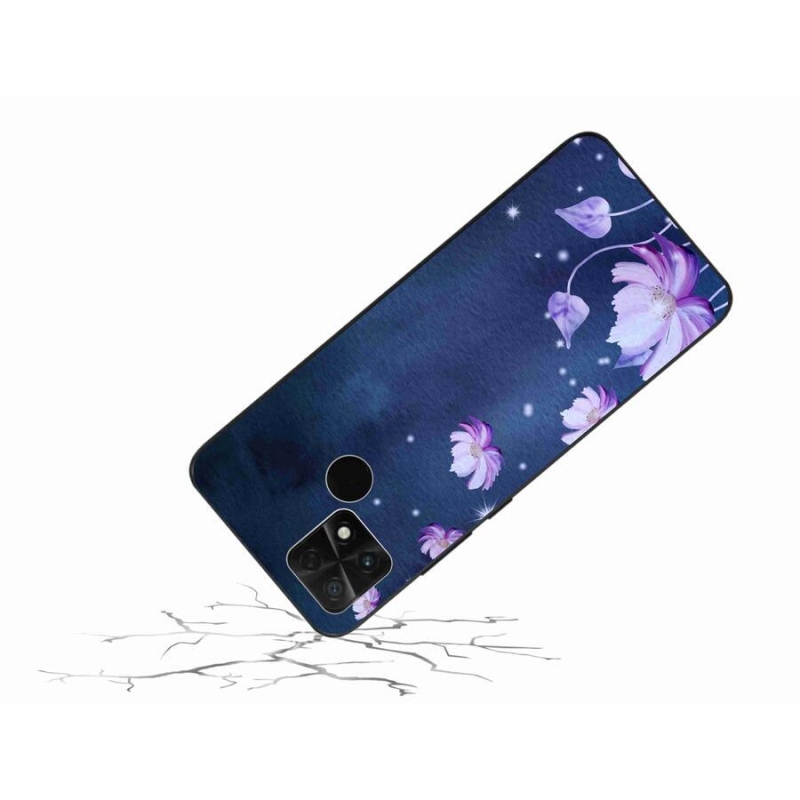 Gél tok mmCase a Xiaomi Poco C40 készülékhez - hulló virágok