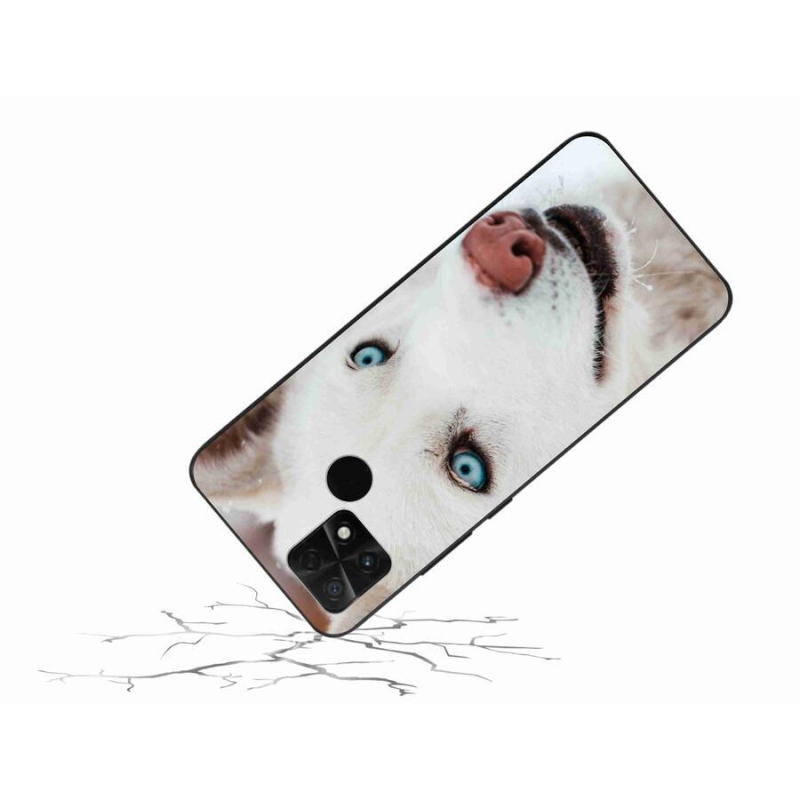 Gél tok mmCase a Xiaomi Poco C40 készülékhez - kutyaszemmel nézet