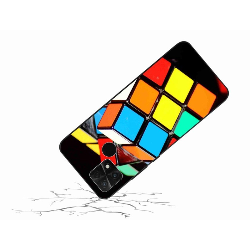 Gél tok mmCase a Xiaomi Poco C40-hez - Rubik-kocka