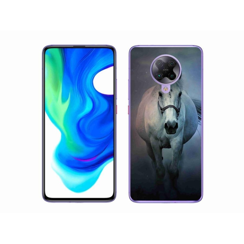 Gél tok mmCase a Xiaomi Poco F2 Pro számára - futó fehér ló