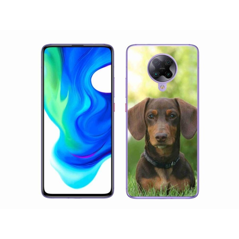 Gél tok mmCase a Xiaomi Poco F2 Pro készülékhez - barna tacskó