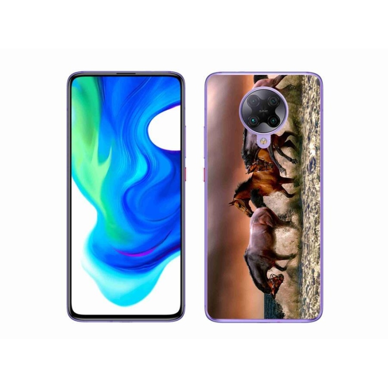Gél tok mmCase a Xiaomi Poco F2 Pro készülékhez - lovak 1