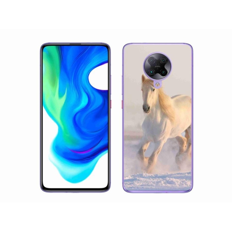 Gél tok mmCase a Xiaomi Poco F2 Pro számára - ló a hóban