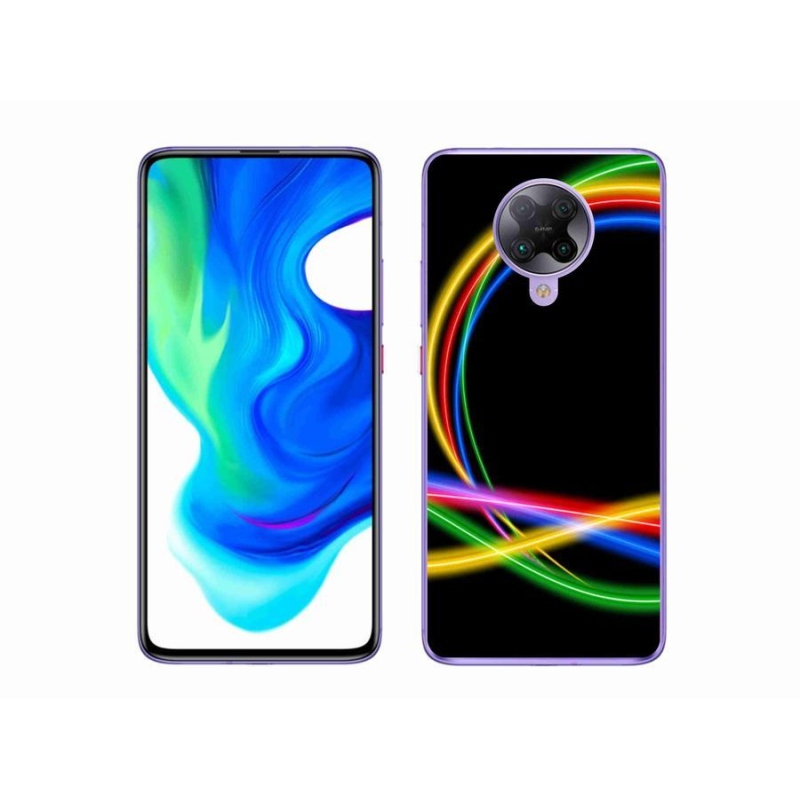 Gél tok mmCase a Xiaomi Poco F2 Pro számára - neon körök