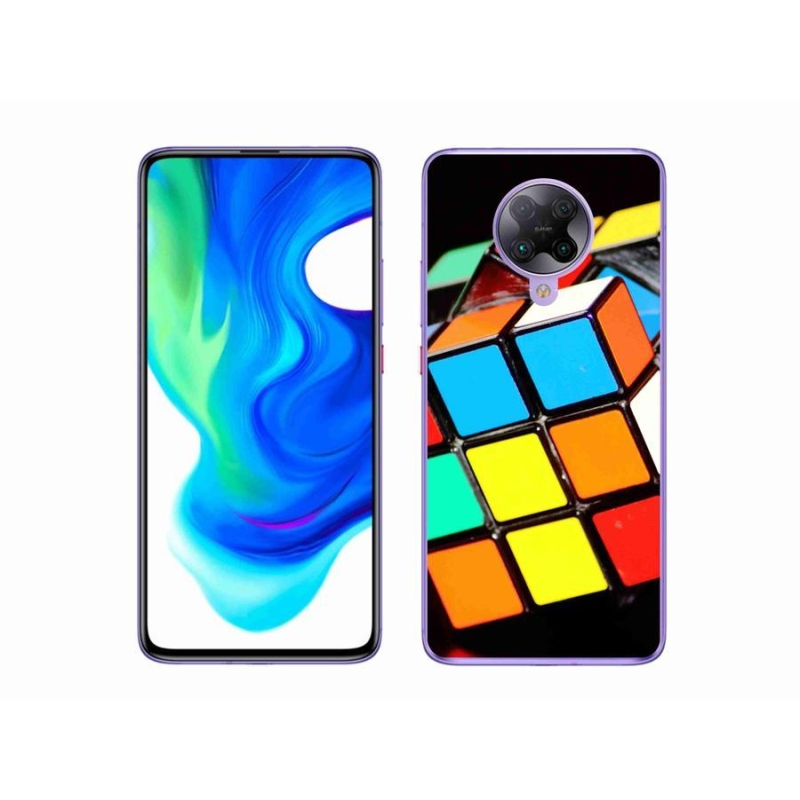 Gél tok mmCase a Xiaomi Poco F2 Pro számára - Rubik-kocka